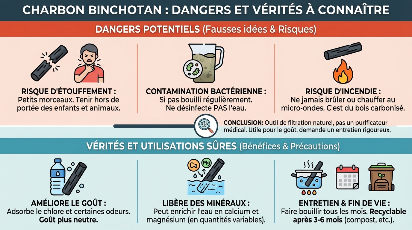 Comment utiliser le charbon binchotan en toute sécurité