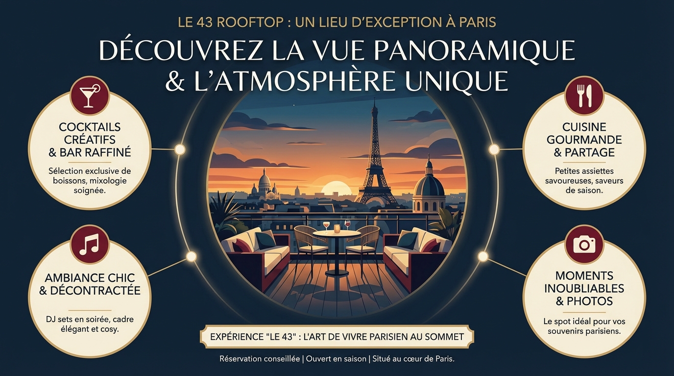 Comment accéder au 43 rooftop