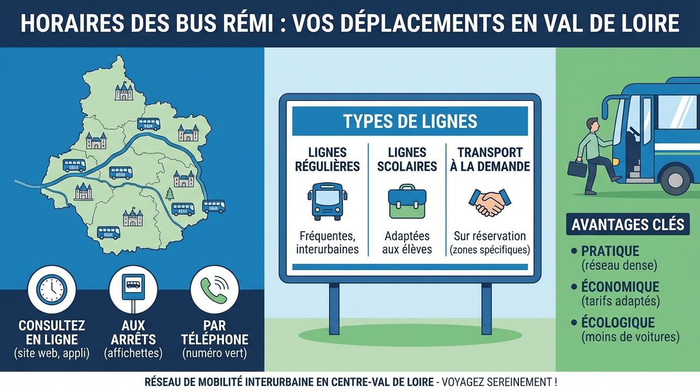 Les lignes principales du réseau Rémi