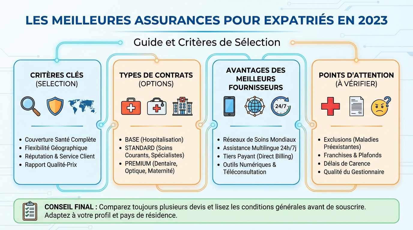Comparatif des meilleures assurances expatriés