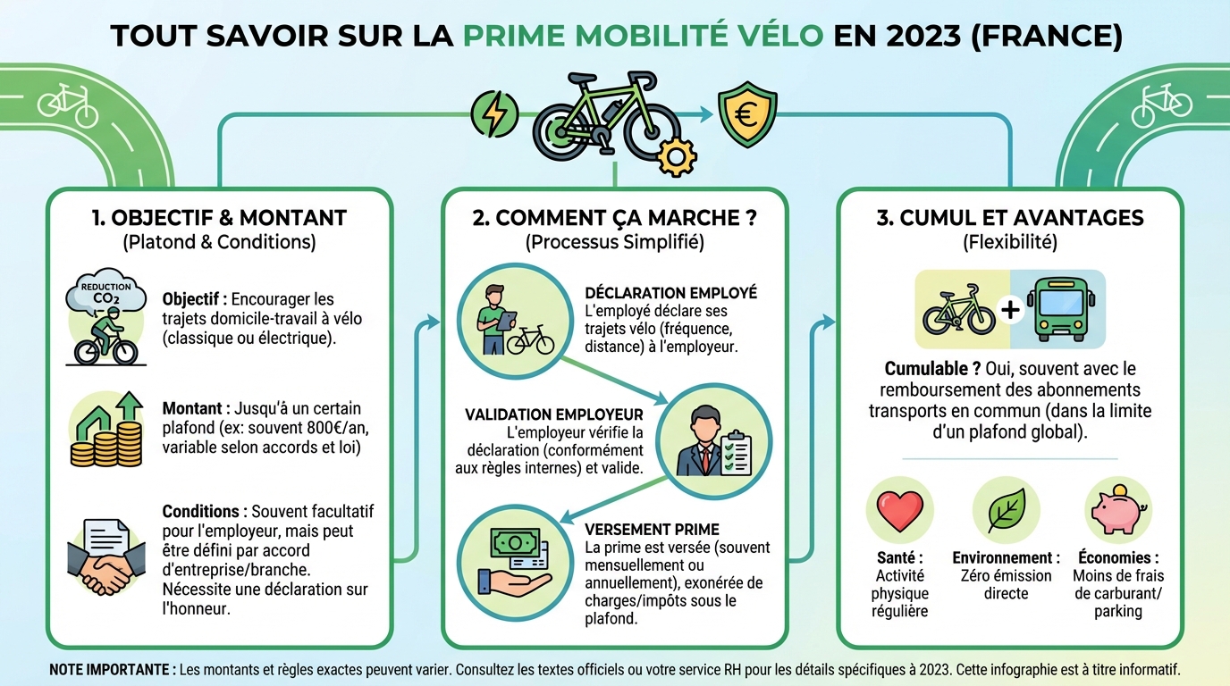 Les avantages de la prime mobilité vélo