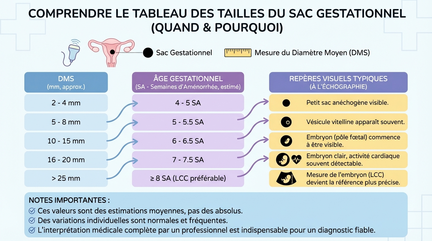 Comment interpréter le tableau ?